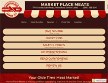 Tablet Screenshot of marketplacemeats.com